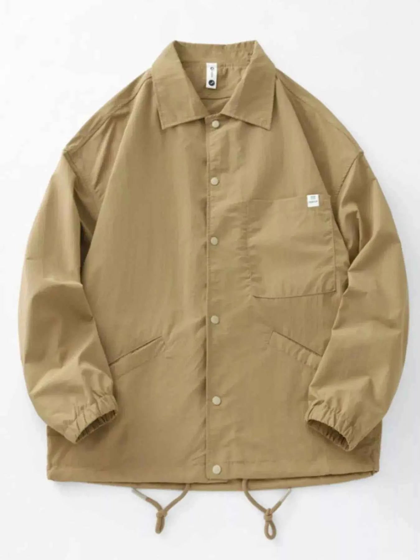 Men's Plus Size Long Sleeve Button-Up Shirt