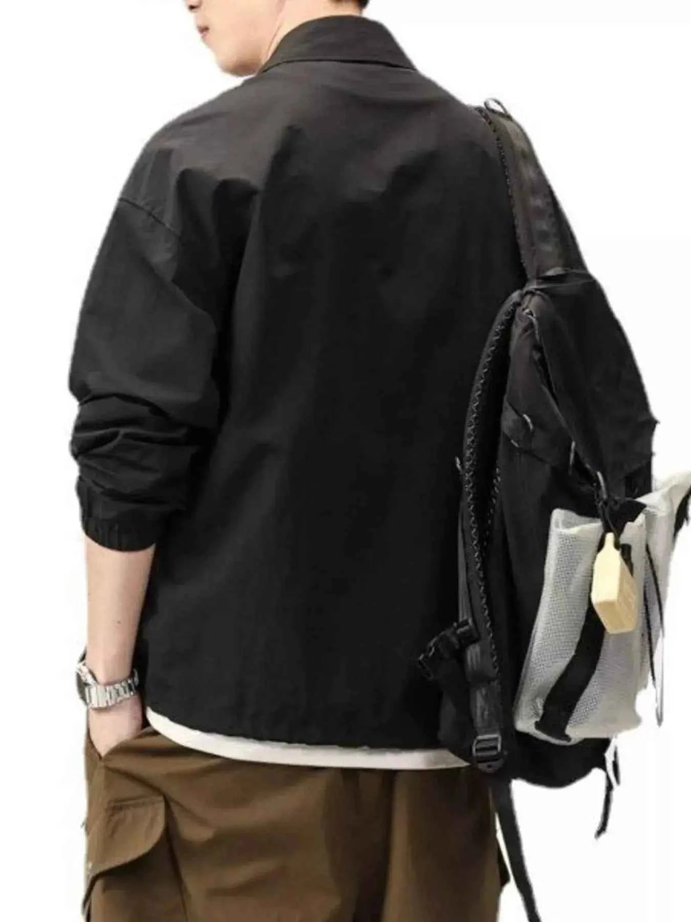 Men's Plus Size Long Sleeve Button-Up Shirt