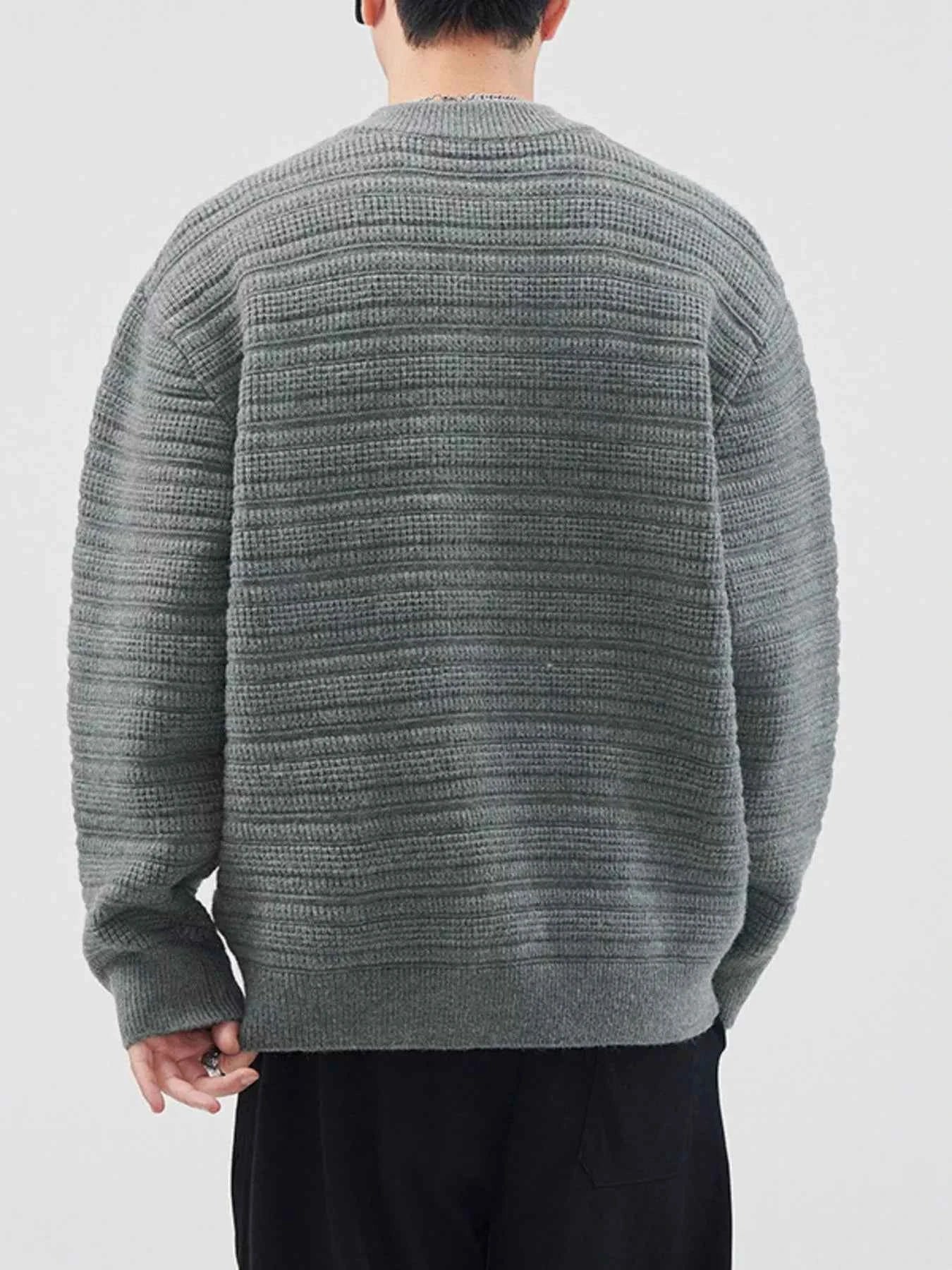Men's Plus Size Sweater with Button Detail - Long Sleeve for Ultimate Comfort and Style