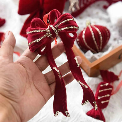 Christmas Velvet Ornament for Elegant Holiday Decor